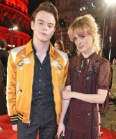 Natalia Dyer with her boyfriend Charlie Heaton