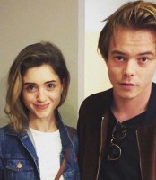 Natalia Dyer with her boyfriend Charlie Heaton