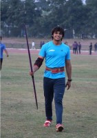 Young Neeraj Chopra at the national champioship