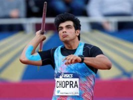 Neeraj Chopra running
