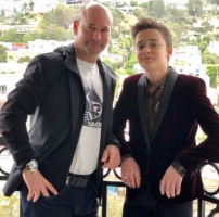 Noah Schnapp with Dad Mitchell Schnapp