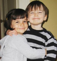 Noah Schnapp with sister Chloe Schnapp