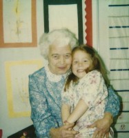 Paige Howard with her grandmother
