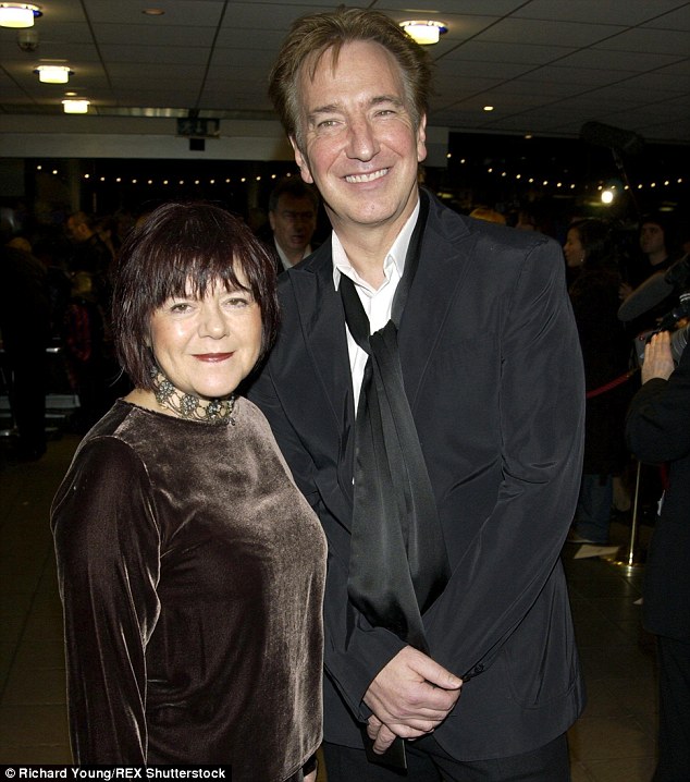 Rima Horton and Alan Rickman in 2002