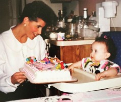 Ryan McCartan's mom Pam McCartan with baby Alison McCartan