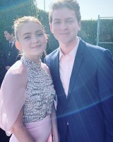 Sadie Sink with brother Mitchell
