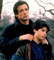 Sage Stallone in childhood with father Sylvester Stallone