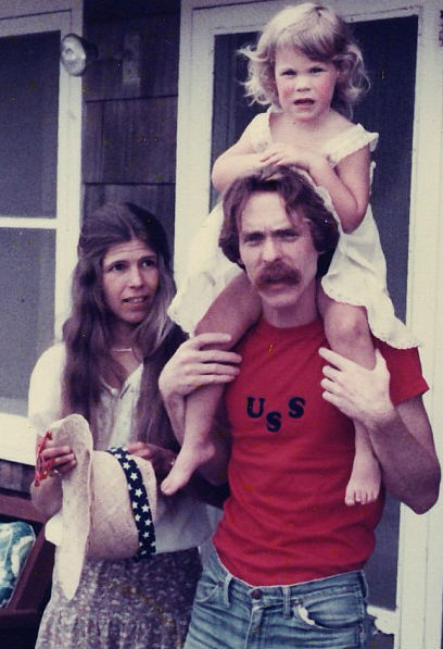 Sarah Burns family: with Father & Mother