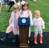 Sarah Huckabee Sanders's children- Scarlett Sanders, George Sanders, William Huckabee Sanders