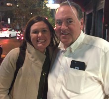 Sarah Huckabee Sanders with her Dad Mike Huckabee