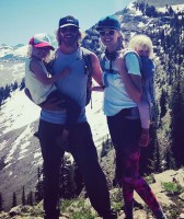 Sarah Wright family: Husband Eric Olsen, son Wyatt Olsen & Esme Olsen