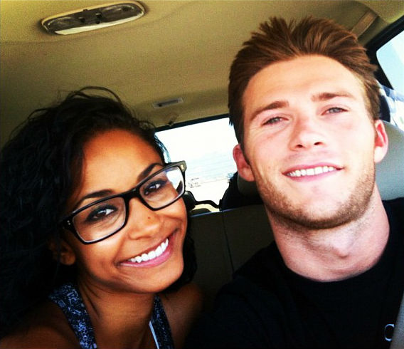 Scott Eastwood with then girlfriend Jewel Brangman