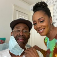 Simone Missick with her father