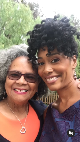 Simone Missick with her mother