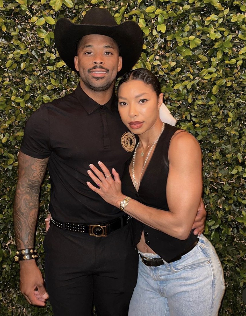 Simone Shepherd with Keraun Harris