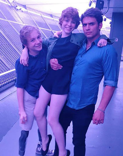 Sophia Lillis with brother Jake Lillis & stepbrother Philip Mellevold