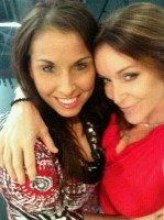 Stacie Starr with friend Rachel Steele