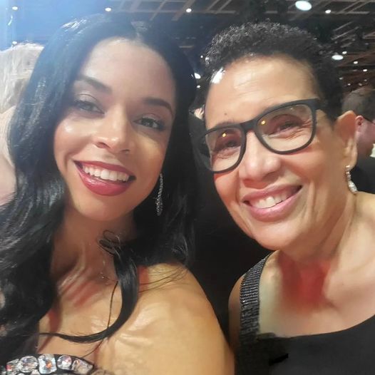 Susan Kelechi Watson with mother