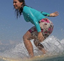 Tulsi Gabbard surfing