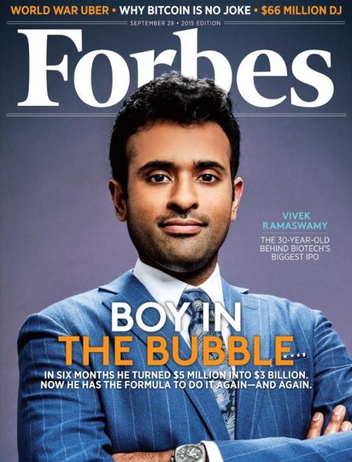 Vivek Ramaswamy on Forbes cover