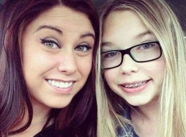 Whitney Scott Mathers with sister Alaina