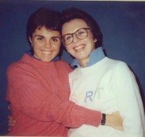 Young Ilana Kloss and Billie Jean King