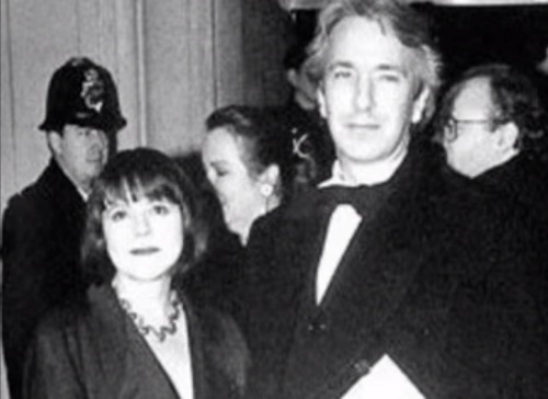 Young Rima Horton with Alan Rickman