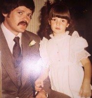 Zoe McLellan with her father Zachary mclellan